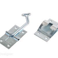 RV Designer 45-Degree Entry Door Holder, 3 Inch, Silver