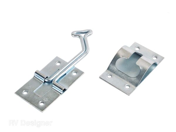 RV Designer 45-Degree Entry Door Holder, 3 Inch, Silver