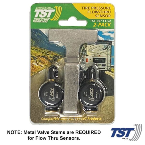 TST Tire Pressure Monitoring System, Flow Thru Sensors, Set of 2