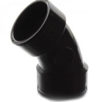 LaSalle Bristol ABS 45° Elbow, 1-1/4 Inch, Black