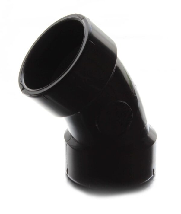 LaSalle Bristol ABS 45° Elbow, 1-1/4 Inch, Black