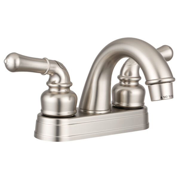 Dura Faucet 2-Handle Brushed Nickel Lavatory Faucet, 4 Inch