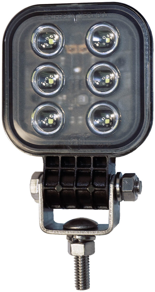 Peterson Stud Mount LED Work Light, White, 3" x 1.5" x 4.5", 0.4A