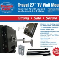 Ready America Dual-Docking TV Mount, Extends 16 inches, Up to 27-inch, 40 Pound