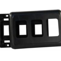 JR Products Triple Switch Opening Faceplate, Black