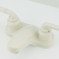 Empire Brass RV Faucet, White, Lavatory, Deck Mount, Diverter Spout