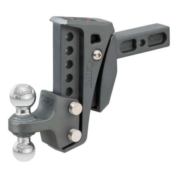 CURT Rebellion XD Shock-Absorbing Ball Mount, 2-Inch Receiver, 15,000 lb