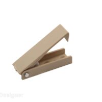 RV Designer Square Door Catch, 2-1/2 Inch, Beige, Set of 2