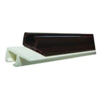 JR Products Interior Door Track, Type C, 96 Inch, White Plastic