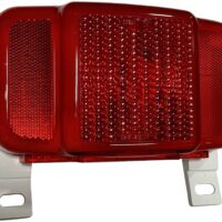 Peterson Rectangular Combination Tail Light with Licence, Red