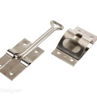 RV Designer T-Style Door Catch, 4 in, Silver