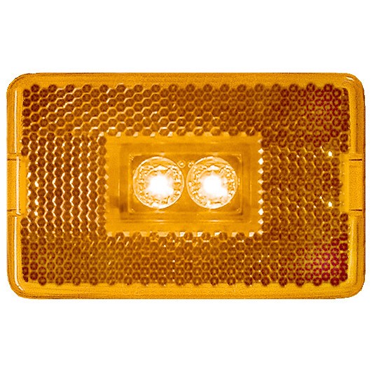 Peterson Clearance Light, LED, Amber Lens, 3.13 x 2 Inch