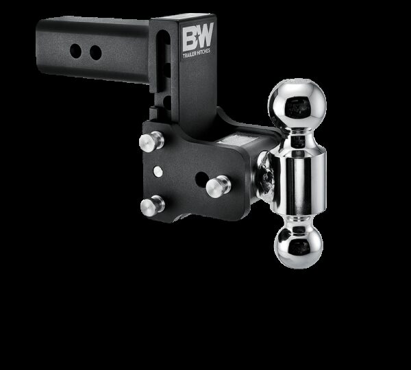 B&W Dual Ball Mount, 2-1/2 Inch Receiver, 18,000 lbs, 5 Drop/4-1/2 Rise