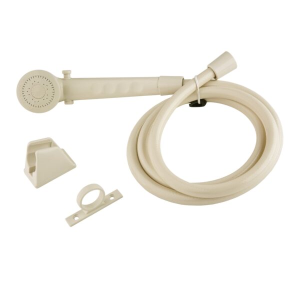 Dura Faucet Handheld Shower Head with Hose, Bisque, 2-Inch