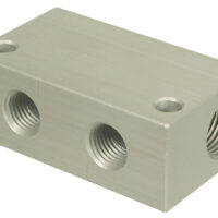 MB Sturgis Propane Fuel Distribution Block, 5-Way, Aluminum Anodized