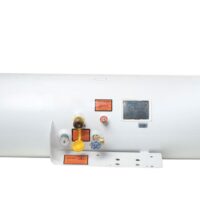 Flame King Permanent Mount Propane Tank, 29.3 Gallon, White