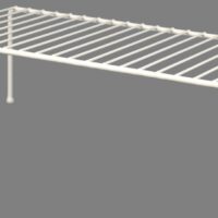 AP Products RV Helper Shelf, Wire Grid, 16.5 x 8.6 Inch, White