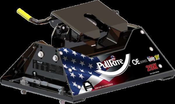 PullRite OE Super Fifth Wheel Hitch, 25,000 lb, 4-Way Pivot, Black
