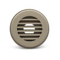 B&B Molders Round Duct Register, 4 Inch, Tan