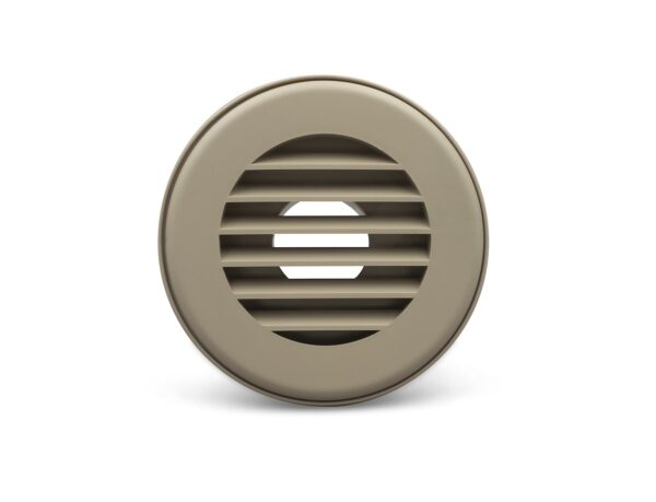 B&B Molders Round Duct Register, 4 Inch, Tan
