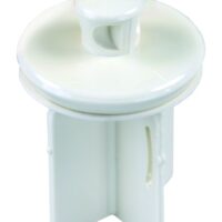 JR Products Sink Drain Stopper, Parchment Plastic Pop-Up