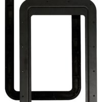 AP Products Entry Door Window Frame 24-3/16 x 15-3/16 Inches, Black
