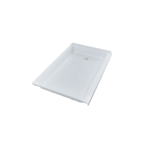 Specialty Recreation Rectangular Shower Pan, 24 x 36 Inches, White, ABS Plastic