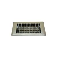 AP Products Heating/Cooling Floor Register with Damper, 8 x 4 Inch, Brown