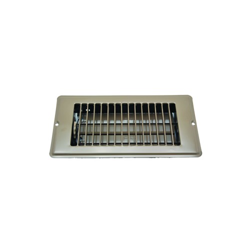AP Products Heating/Cooling Floor Register with Damper, 8 x 4 Inch, Brown