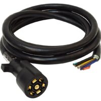 Valterra 7-Blade Trailer-End Connector, Black