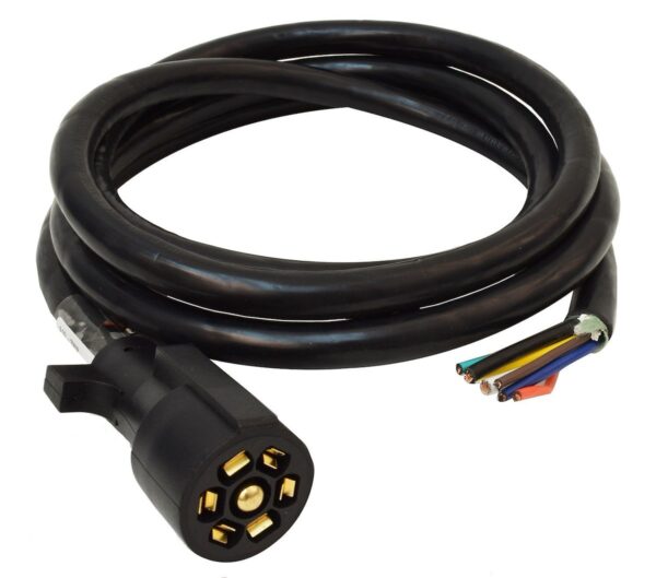 Valterra 7-Blade Trailer-End Connector, Black