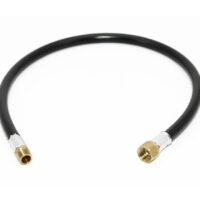 Flame King 3/8" Propane Feed Line Hose, 32 Inch, High Pressure, Male Thread and Female Flare Ends