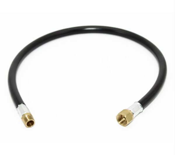 Flame King 3/8" Propane Feed Line Hose, 32 Inch, High Pressure, Male Thread and Female Flare Ends
