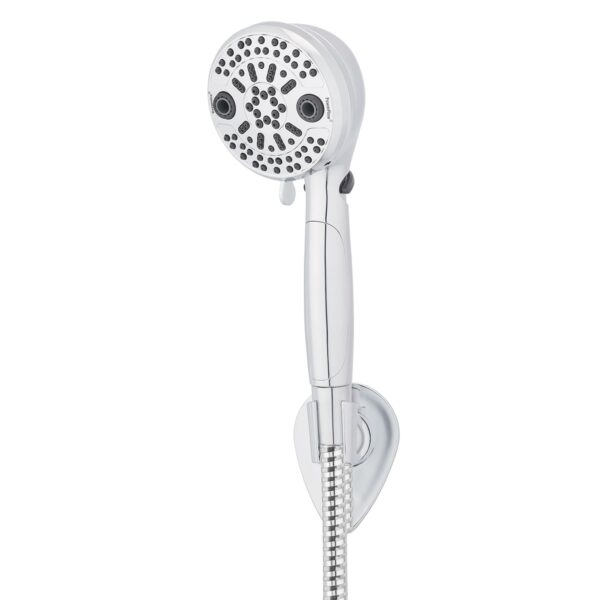 Oxygenics Power Flow Shower Head, Silver, 5 Settings