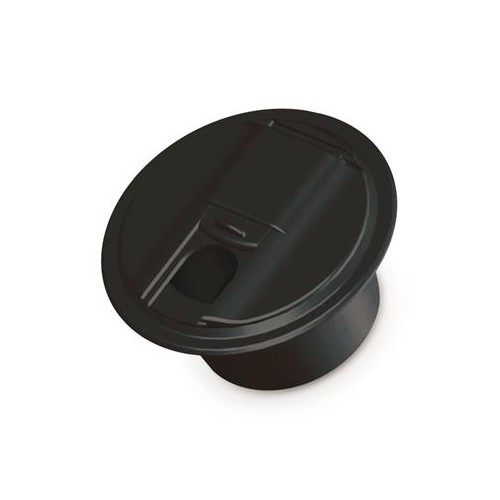 RV Designer Electrical Cord Hatch, Multi-Amp, 5 Inch, Black