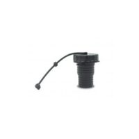 B&B Molders Fresh Water Inlet Cap, Bayonet, Black with Lanyard