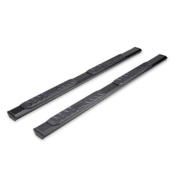 TrailFX A4 Series Hexagonal Nerf Bar, 4-1/2 Inch, Black, Rocker Panel Mount