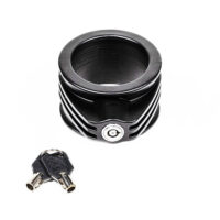 Blue Ox Fifth Wheel King Pin Lock, Black, Keyed with Padlock