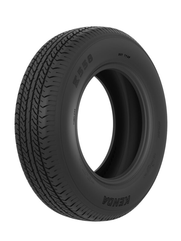 Americana ST-205-75-15 Tire/Wheel Assembly, Bias Ply, Silver, 15 x 5 in