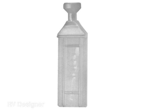 RV Designer Sew-In Curtain Carriers, Plastic, White, Set of 14