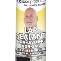 Dicor Non-Leveling Lap Sealant, Black, 10 oz