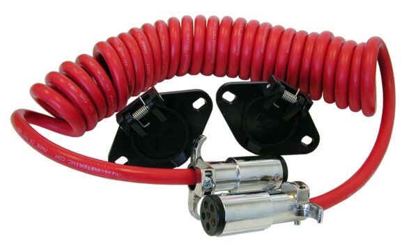 Roadmaster Trailer Wiring Connector Extension, 8 Feet, 6-Round to 6-Round