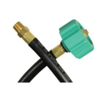 JR Propane Supply Hose 20 inch, 1/4 inch MPT, ACME Connection