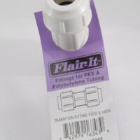 Elkhart Supply Tube End Fitting, White, 7/8-inch Compression, Straight