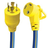AP Products 18 Inch L14-30P to TT-30R Adapter with Locking Ring, Yellow