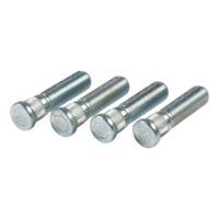 Lippert Trailer Wheel Stud, 9/16 in-18, Pack of 4, Silver