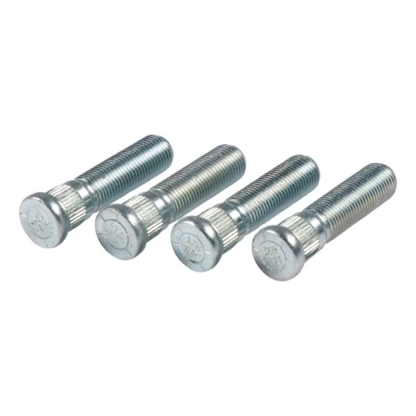 Lippert Trailer Wheel Stud, 9/16 in-18, Pack of 4, Silver