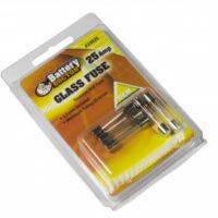 WirthCo Battery Doctor 25-Amp AGC Glass Fuse, Pack of 5