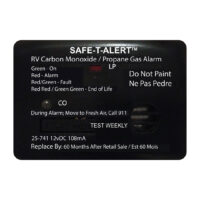 MTI Industries Carbon Monoxide and Propane Combo Detector, 3-1/2" x 2-1/2", Black