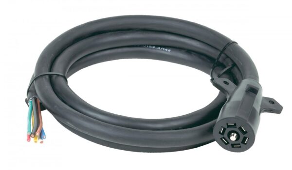 Hopkins 7-Blade Trailer End Connector, Black